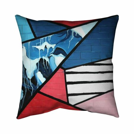 FONDO 26 x 26 in. Diagonal Unity-Double Sided Print Indoor Pillow FO2774200